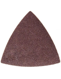 Abrazive/smirghel triunghiular cu scai, P100, set 5 buc, 90x90x90 mm, Dedra