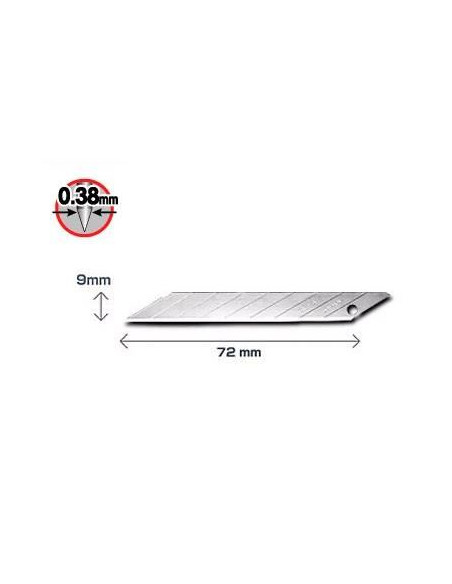 Lame cutter, taiere precizie, 9 mm, 5 buc, OLFA