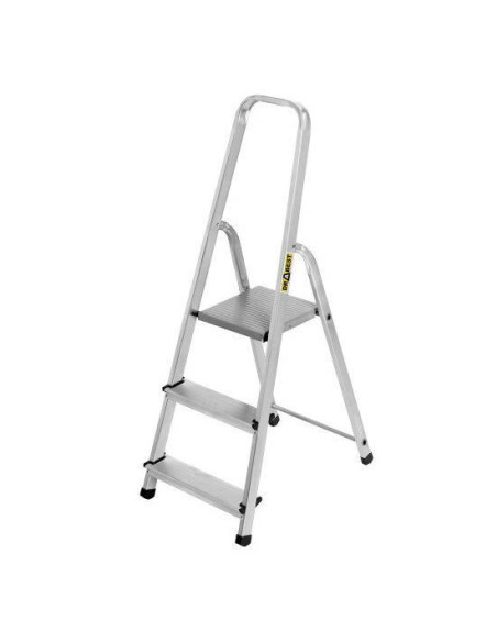 Scara aluminiu, 2 trepte, platforma, max 125 kg, 1.21 m, Drabest