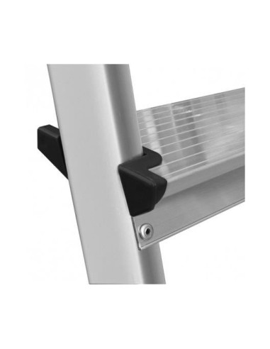 Scara aluminiu, 2 tronsoane, 5 trepte, platforma, max 125 kg, 1.36 m, Drabest