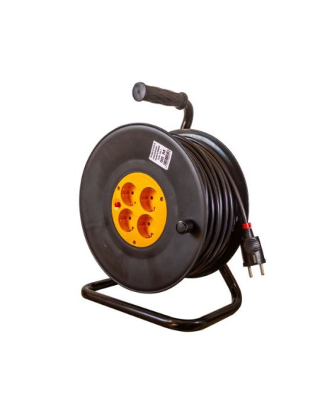 Prelungitor electric industrial, pe tambur, 3x1.5 mm², IP20, 30 m, Gelux