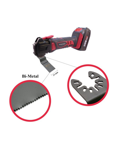 Panza/lama fierastrau, pentru multifunctional, bimetal, pentru metal, lemn, 33 mm, Drel
