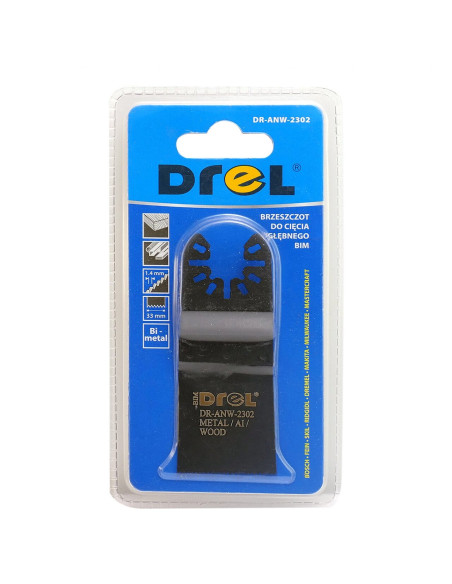 Panza/lama fierastrau, pentru multifunctional, bimetal, pentru metal, lemn, 33 mm, Drel