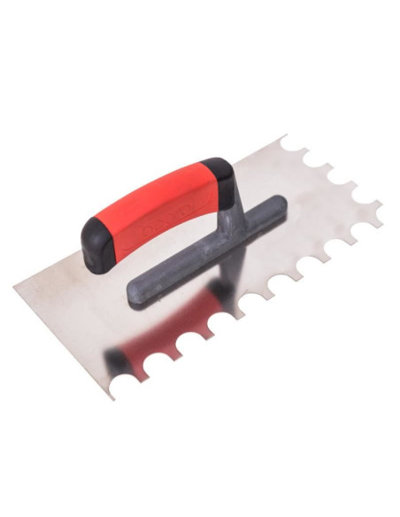 Gletiera inox cu zimti, maner soft, 13x28 cm, Beorol