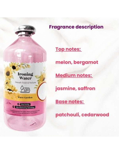 Apa Parfumata pentru Fierul de Calcat, 1 L, Pure Garden