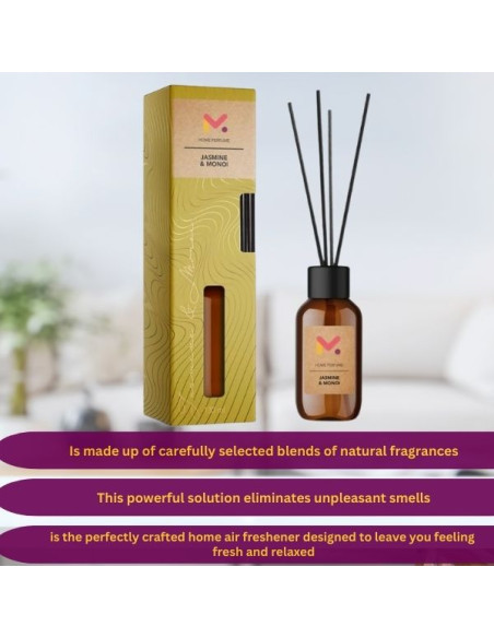 Odorizant cu Betisoare pentru Camera, 125 ml, Aroma Iasomie ?i Monoi
