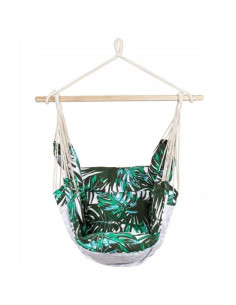 Hamac tip scaun, cu 2 perne, multicolor, max 150 kg, 130x100 cm, Springos