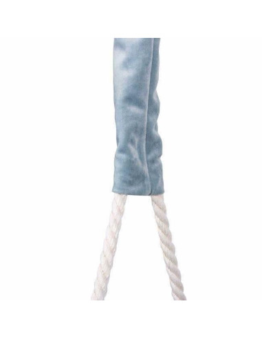Leagan pentru copii, lemn, perna inima albastru deschis, 33.4x34.5x25 cm, Springos