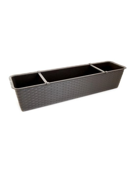 Jardiniera decorativa, maro, 68.5x17.3x15 cm, Ratolla Case P Old 