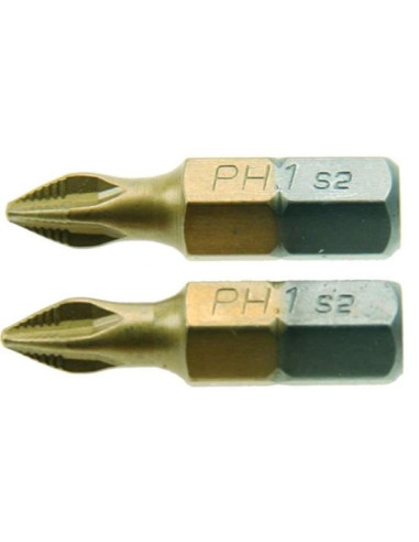 Varfuri, biti, PH3, 1/4", set 2 buc, PH3x25 mm, Jufisto
