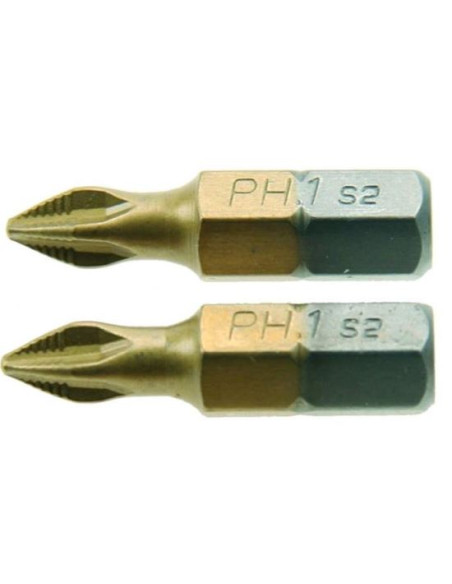 Varfuri, biti, PH3, 1/4", set 2 buc, PH3x25 mm, Jufisto