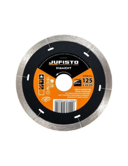 Disc diamantat continuu subtire, 125x1.4 mm, Jufisto