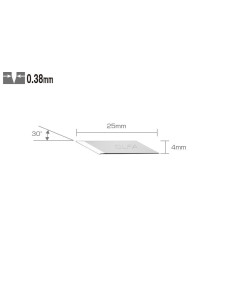 Lame cutter pentru decoratii, AK-5, 4 mm, 30 buc, OLFA 2