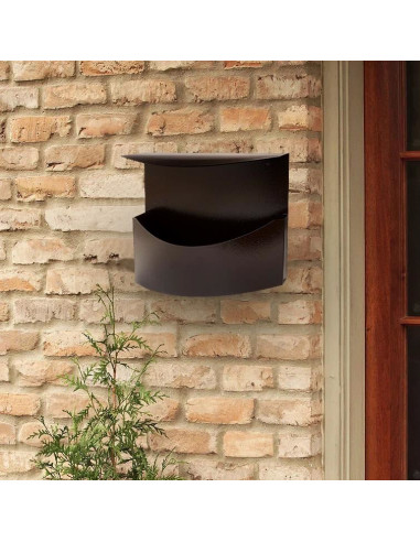 Cos/cutie publicitara, pentru ziare, cu acoperis, maro, format C4, 34x11.5x33 cm, Damech