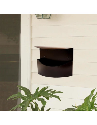 Cos/cutie publicitara, pentru ziare, cu acoperis, maro, format C4, 34x11.5x33 cm, Damech