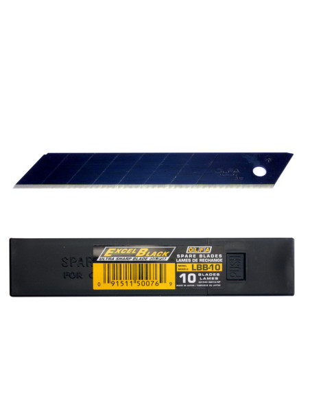 Lame rezerva, Cutter OLFA,  set 10 buc, 18 mm - EXTREM de ascutite - Excel Black