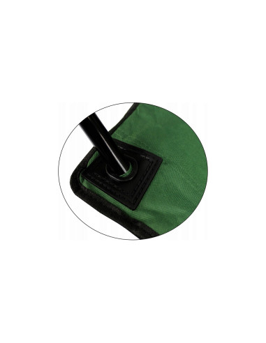 Scaun pliabil gradina, camping, pescuit, verde, max 120 kg, 50x50x80 cm