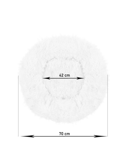 Culcus moale, pentru caine/pisica, roz murdar, 70 cm