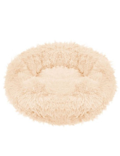 Culcus moale, pentru caine/pisica, crem, 60 cm