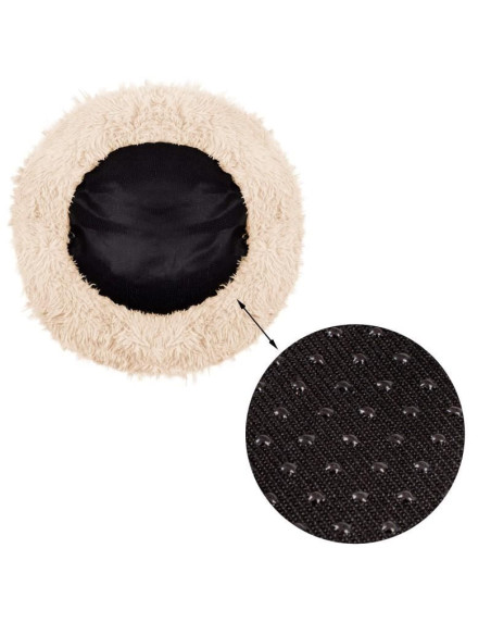 Culcus moale, pentru caine/pisica, crem, 60 cm
