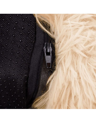 Culcus moale, pentru caine/pisica, crem, 60 cm