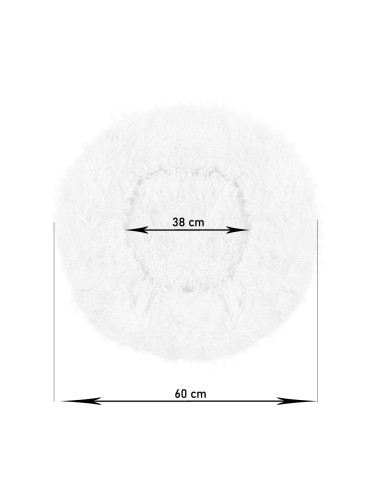 Culcus moale, pentru caine/pisica, crem, 60 cm