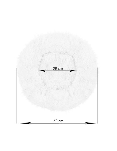 Culcus moale, pentru caine/pisica, crem, 60 cm