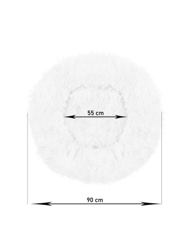 Culcus moale pentru caine/pisica, gri, 90 cm