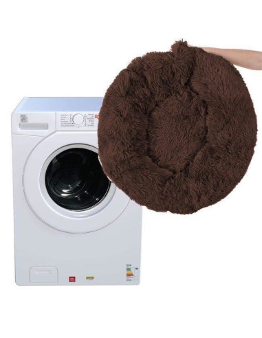 Culcus moale pentru caine/pisica, maro, 70 cm