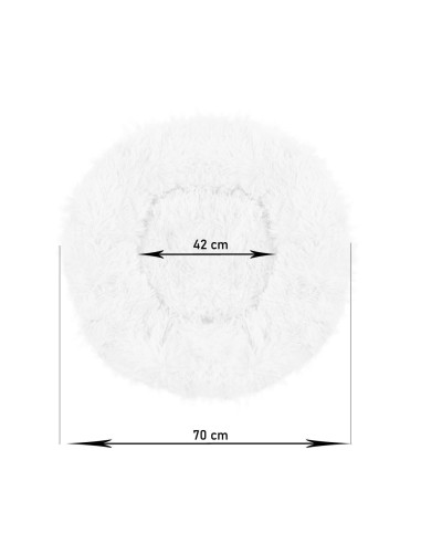 Culcus moale pentru caine/pisica, maro, 70 cm