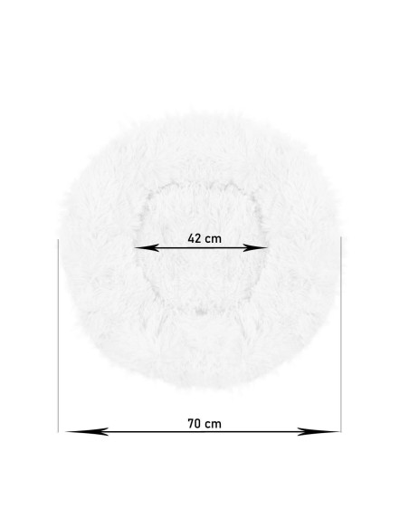 Culcus moale pentru caine/pisica, maro, 70 cm