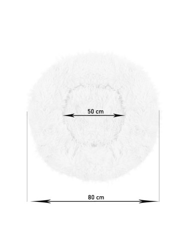 Culcus moale, pentru caine/pisica, maro, 80 cm