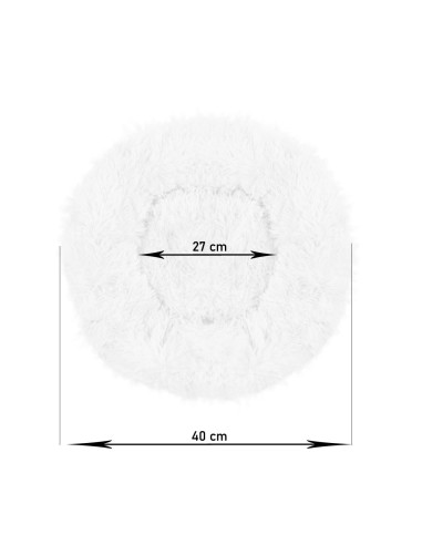 Culcus moale, pentru caine/pisica, negru, 40 cm