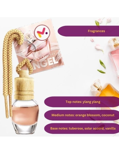 Odorizant Auto Aroma Angel si Perie cu Maner Ergonomic si Fire din Nylon SoftTouch