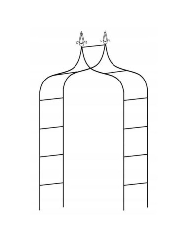 Arcada metalica, pergola, pentru gradina, ascutita, 150x37x240 cm