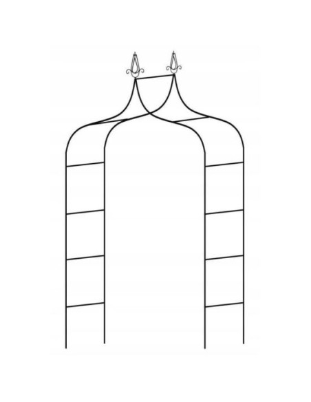 Arcada metalica, pergola, pentru gradina, ascutita, 150x37x240 cm