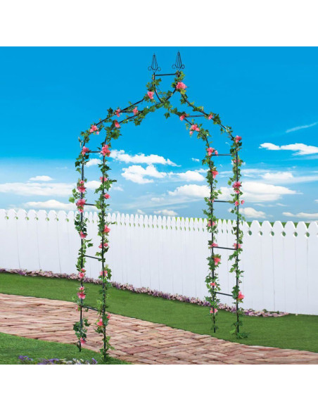 Arcada metalica, pergola, pentru gradina, ascutita, 150x37x240 cm