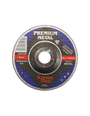 Disc polizat metal, 125x6 mm, Premium Metal, Germa Flex
