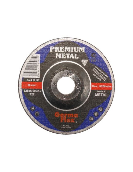 Disc polizat metal, 125x6 mm, Premium Metal, Germa Flex