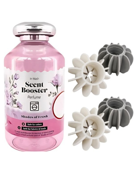Set Parfum Concentrat pentru Rufe, Pure Fresh, 250 ML si 4 Bile Reutilizabile pentru a Preveni Incurcarea Hainelor in Masina de 