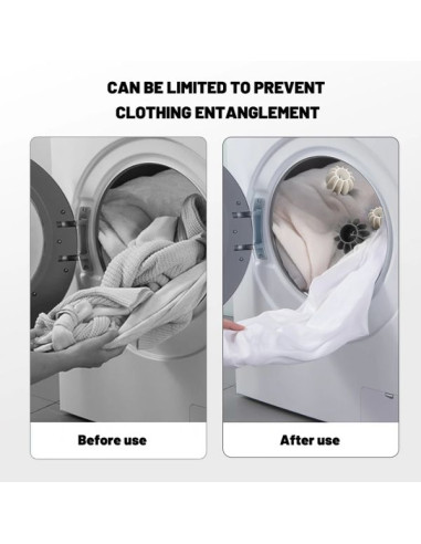 Set Parfum Concentrat pentru Rufe, Pure Fresh, 250 ML si 4 Bile Reutilizabile pentru a Preveni Incurcarea Hainelor in Masina de 