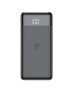 Baterie Reincarcabila, Powerbank 10.000 mAh, Display LED, Li-Po, 2 X USB, 1 X USB-C, 37Wh, 135.5 × 67 × 15 mm, Negru