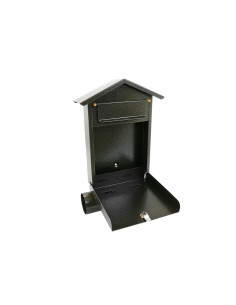 Cutie postala, cu loc pentru ziar, auriu, format B6, 23x7x37.5 cm, Damech 2