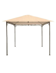 Pavilion pentru gradina/terasa, cadru metalic, crem, 3x3x2.55 m, Doina