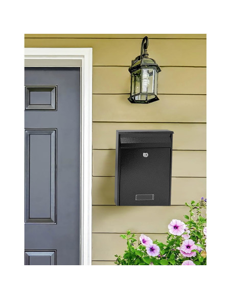 Cutie postala, negru, format B5, 22x9x30 cm, Damech