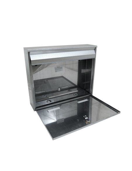 Cutie postala, inox, argintiu, format C4, 36x9x29 cm, Damech