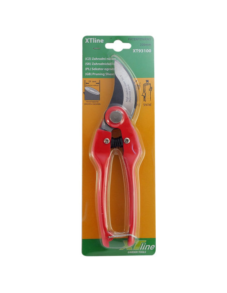Foarfeca gradina, tip bypass, otel japonez SK 5, profesionala, 22 cm, XTline