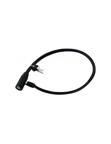 Lacat antifurt pentru bicicleta, cablu din otel acoperit in PVC, 2 chei, 10x650 mm, Richmann