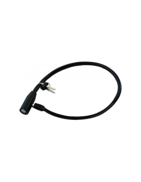 Lacat antifurt pentru bicicleta, cablu din otel acoperit in PVC, 2 chei, 10x650 mm, Richmann