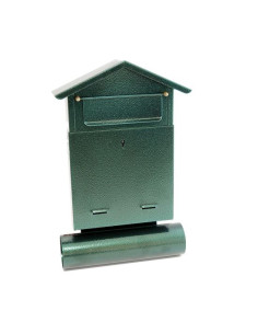 Cutie postala, cu loc pentru ziar, verde, format B6, 23x7x37.5 cm, Damech